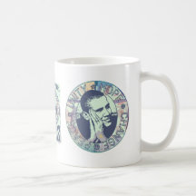 Obama Unity, Hope, Change and Peace 2012 Mug
