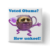 Obama unkool pinback buttons
