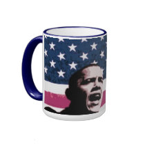 Obama US Flag Mug
