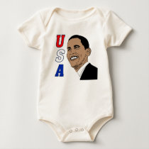 Obama USA baby shirt