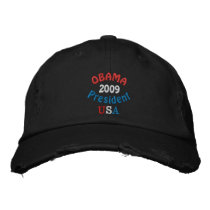 OBAMA USA Embroidered Hat embroidered hats by imperfectiomism OBAMA USA Embroidered Hat embroidered hats