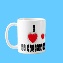 Obama Valentine's Mug mugs