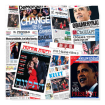 Obama Victory Around the World Poster posters
