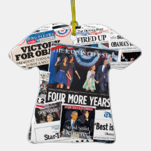 Obama Victory Collage 2012 Christmas Ornament
