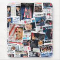 Obama Victory International Front Page Collage mousepads