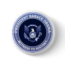 Obama Victory Presidential Seal Button