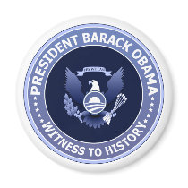 Obama Victory Presidential Seal Button Magnets