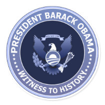 Obama Victory Presidential Seal Sticker by SoCalTeeShirts Obama Victory Presidential Seal Sticker
