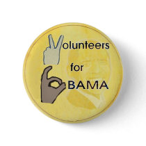 Obama Volunteer Button by elfyboy Obama Volunteer Button