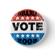 Obama Vote 2008 Button