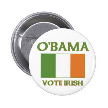 Obama vote Irish button