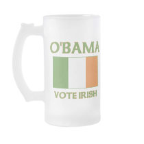 Obama Vote Irish Frosted Mug