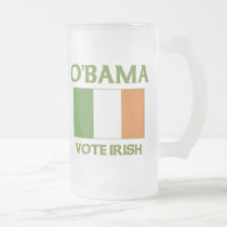 Obama Vote Irish Frosted Mug