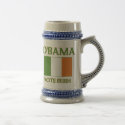 Obama Vote Irish Stein mugs by clonecire Obama Vote Irish Stein mugs
