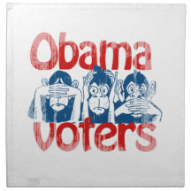 Obama Voters Faded.png Cloth Napkins