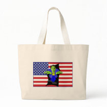 Obama vs America Canvas Bags