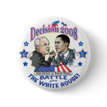 Obama vs McCain 2008 Pinback Button