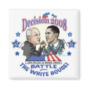 Obama vs McCain 2008 magnets