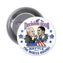 Obama vs McCain 2008 Pinback Button