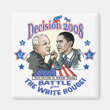Obama vs McCain 2008 Refrigerator Magnets