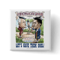Obama vs McCain Duel o2008 buttons by Election2008Gear Obama vs McCain Duel o2008 buttons