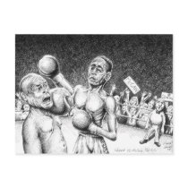 Obama vs. McCain, the K.O. postcards