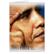 Obama Watercolor, HOPE Card