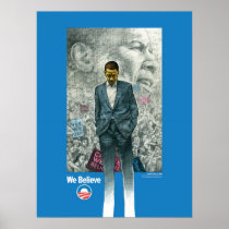 Obama-We Believe 23 x 30 Uv Coated Print