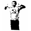 Obama wearing Commie t-shirt