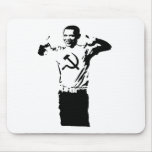 Obama wearing Commie t-shirt Mouse Pads