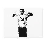 Obama wearing Commie t-shirt Postcards
