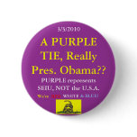 Obama Wears SEIU Purple buttons