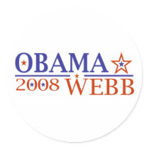 Obama Webb 08 stickers