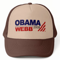 Obama Webb 2008 hats