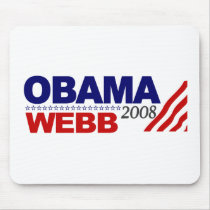 Obama Webb 2008 mousepads