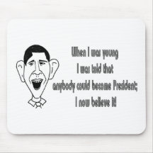 Obama - When I was young Mouse Pad