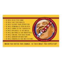 Obama "When You Voted for Change..." Business Card business cards by SlipperyRat Obama "When You Voted for Change..." Business Card business cards