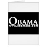 Obama White/Black Series II Greeting Card