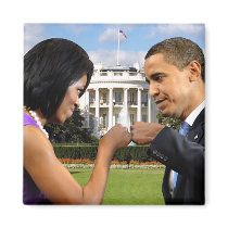 Obama White House Fist Bump Magnet