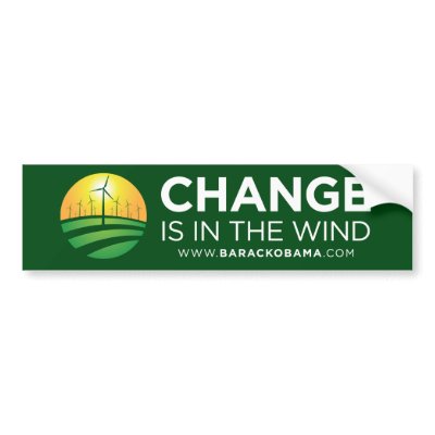 Obama Winds of Bumper Sticker by stoddard06