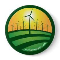 Obama Winds of Change 4x4 Round Button by stoddard06 Obama Winds of Change 4x4 Round Button
