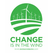 Obama Winds of Change Melange Ringer Mens T-Shirt