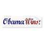 Obama Wins 2008 Bumper Stickers
