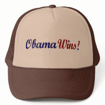 Obama Wins 2008 Mesh Hat