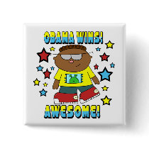 OBAMA WINS buttons by OBAMAKIDS OBAMA WINS buttons
