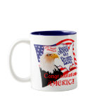 OBAMA WINS EAGLE PRESIDITIAL mugs