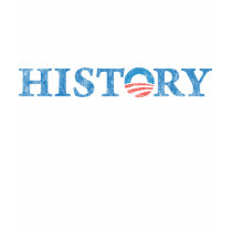Obama Wins - History is Made Logo t-shirts by RadRetro Obama Wins - History is Made Logo t-shirts