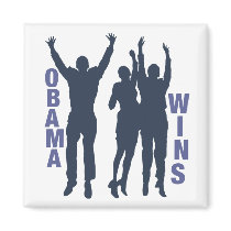 Obama Wins magnets by pixelholic Obama Wins magnets