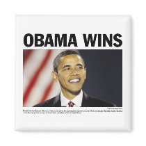 Obama Wins Magnet