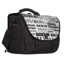 Obama Wins Re-Election 2012 Headline Laptop Bag